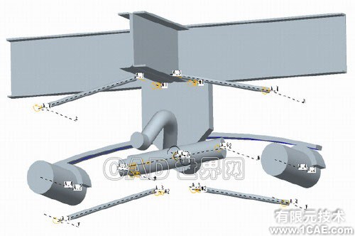 用proe軟件進行汽車平衡懸架機構(gòu)分析+有限元仿真分析相關圖片圖片2