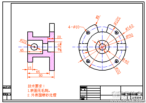 CAD繪制工程圖實(shí)例autocad資料圖片84