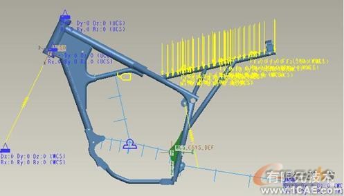 Pro/MECHANICAL在摩托車車架設(shè)計中的應(yīng)用proe模型圖圖片6