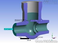 ANSYS應(yīng)用實例——高參數(shù)閘閥閥體強(qiáng)度應(yīng)力分析ansys培訓(xùn)課程圖片3