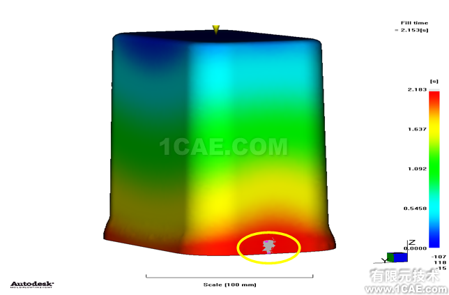 Moldflow針對薄殼盒體容器的注塑分析和優(yōu)化moldflow培訓(xùn)的效果圖片3
