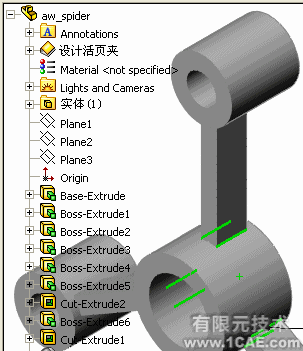 Solidworks“系統(tǒng)選項”——“FeatureManager”solidworks simulation培訓(xùn)教程圖片4