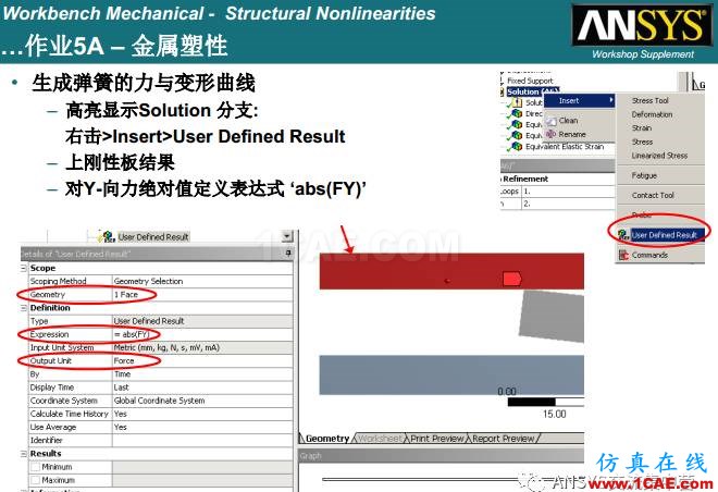 ANSYS材料非線性案例ansys培訓的效果圖片13