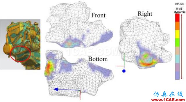 【技術(shù)貼】通過優(yōu)化聲學(xué)包降低汽車噪聲Actran分析案例圖片5