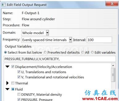 ABAQUS CFD 模擬卡門渦階abaqus靜態(tài)分析圖片8