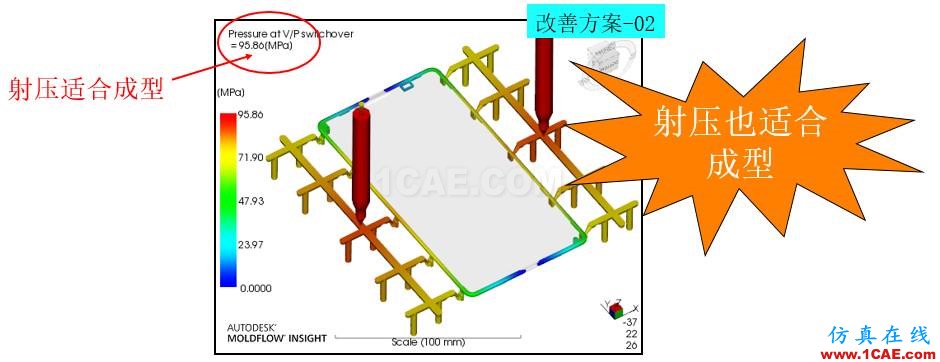 光寶移動(dòng)經(jīng)驗(yàn)分享《基于Insert-Overmolding金屬預(yù)熱對(duì)產(chǎn)品變形及鋼化玻璃易碎的成因探討》moldflow注塑分析圖片24