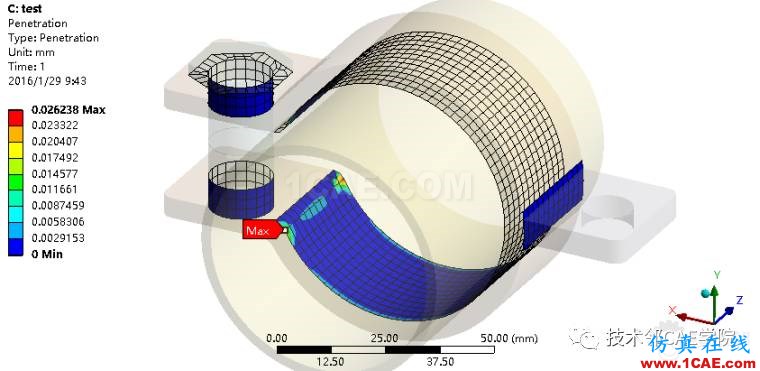 【干貨】ANSYS workbench接觸問(wèn)題案例——卡箍連接ansys workbanch圖片13