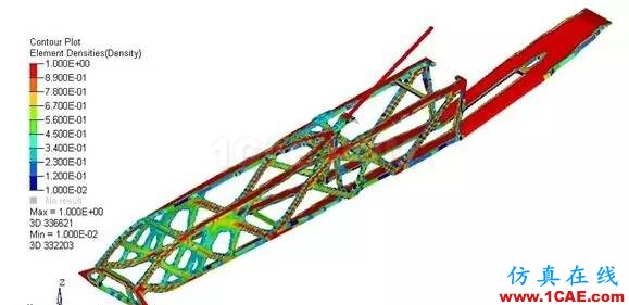 拓撲優(yōu)化技術在飛機發(fā)動機吊掛結構設計中的應用ansys結果圖片4