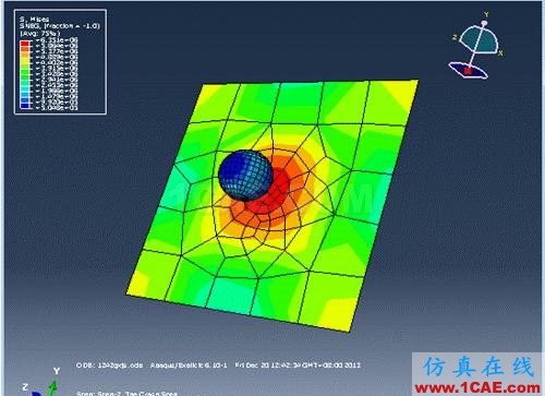 ABAQUS小球下落問題分析abaqus有限元圖片33