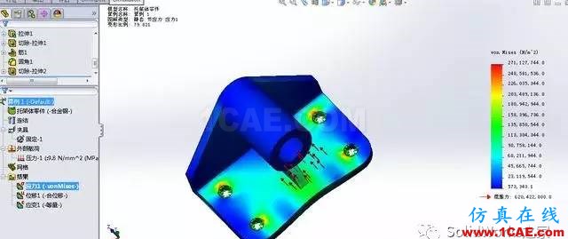 你會用SolidWorks Simulation做應(yīng)力分析嗎solidworks simulation分析圖片17