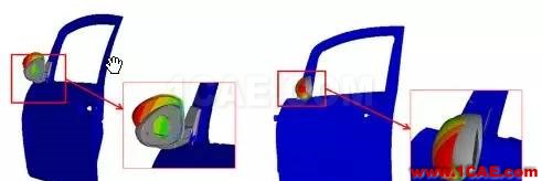 汽車后視鏡抖動的試驗和仿真分析ansys仿真分析圖片4