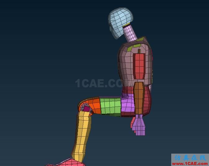 姿態(tài)萬千的ANSA假人模型ANSA技術(shù)圖片2