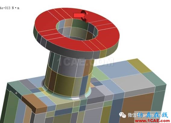 workbench中以云圖形式顯示網(wǎng)格質(zhì)量，扭矩荷載的施加 ansys圖片14