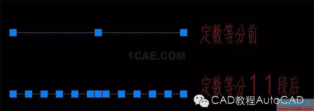 【AutoCAD教程】定數等分或定距等分后怎么顯示出來等分點？AutoCAD技術圖片2