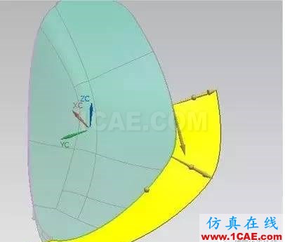 ug模具設計之用掃掠構建無利角分型面的方法ug設計教程圖片5