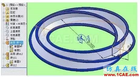 莫比烏斯轉(zhuǎn)環(huán)_組件動畫solidworks simulation應(yīng)用技術(shù)圖片3