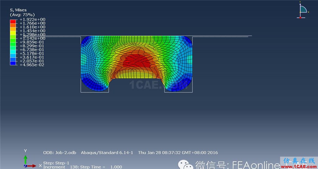 Abaqus橡膠大變形分析實(shí)例abaqus靜態(tài)分析圖片7