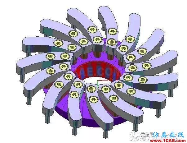 齒輪帶著十五個(gè)行位彎抽芯，這圖高清版ug設(shè)計(jì)圖片7