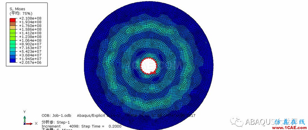 ABAQUS模擬鋼材孔眼受爆炸荷載作用abaqus有限元資料圖片8