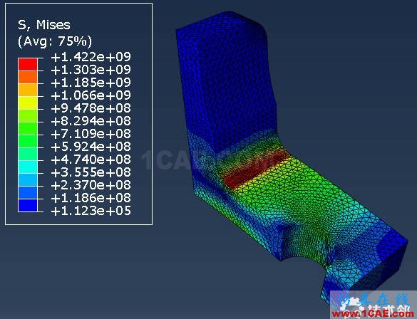 Abaqus和WELSIM仿真簡(jiǎn)單支架受力分析案例賞析---細(xì)化網(wǎng)格對(duì)（應(yīng)力集中）解的收斂性的影響abaqus有限元培訓(xùn)教程圖片25