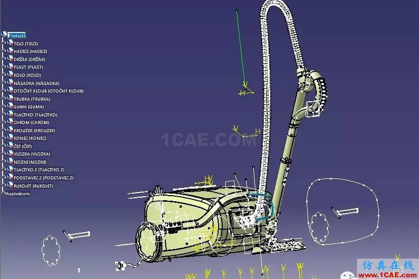 真空吸塵器外形設(shè)計(jì)圖紙 CATIA V5建模Catia應(yīng)用技術(shù)圖片6