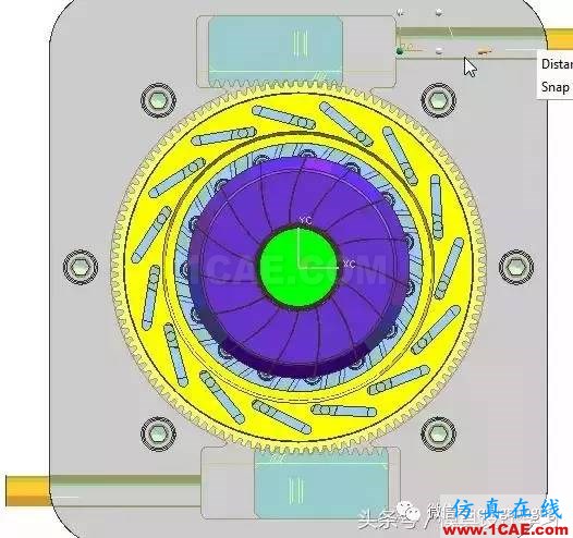 齒輪帶著十五個(gè)行位彎抽芯，這圖高清版ug培訓(xùn)課程圖片13