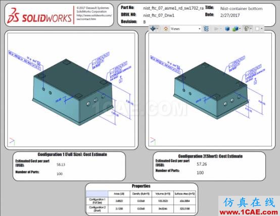 3D PDF樣本：國家標準與技術研究所（NIST）測試裝配體solidworks simulation分析案例圖片10