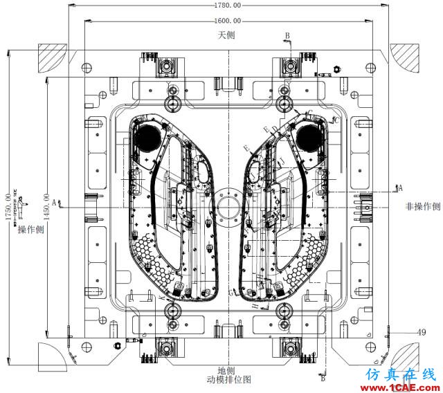 模具設計經(jīng)典案例：汽車門板下本體模具的設計機械設計圖例圖片4