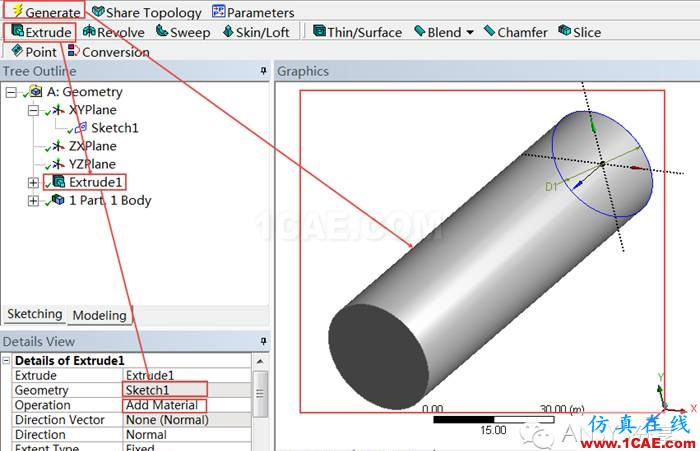 Ansys DesignModeler零件的幾何建模教程ansys結(jié)果圖片12