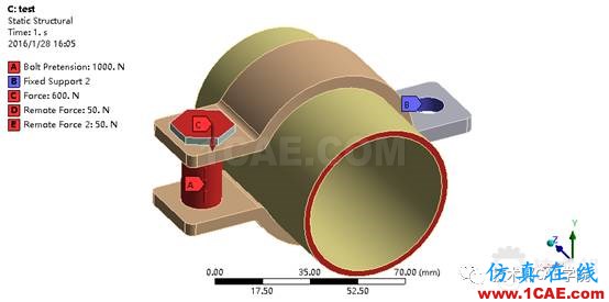 【干貨】ANSYS workbench接觸問(wèn)題案例——卡箍連接ansys workbanch圖片11