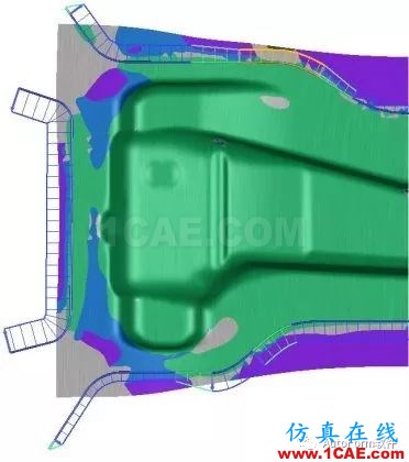 【autoform技術案例】以B柱為例進行系統(tǒng)性拉延筋設計autoform分析案例圖片8