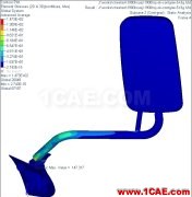 后視鏡支架開裂分析hypermesh分析案例圖片3