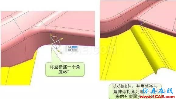 汽車模復(fù)雜曲面分型面是如何創(chuàng)建的？技巧都在這！autoform汽車仿真圖片3