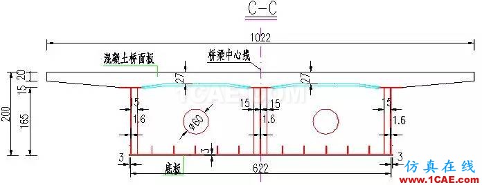 知識庫 丨 鋼-混凝土組合橋梁分析實(shí)例Midas Civil仿真分析圖片4