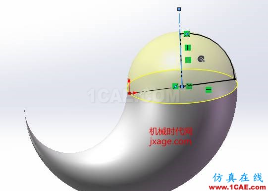 SolidWorks如何通過掃描創(chuàng)建太極圖？solidworks simulation培訓(xùn)教程圖片12