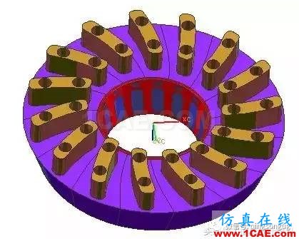 齒輪帶著十五個(gè)行位彎抽芯，這圖高清版ug設(shè)計(jì)圖片6