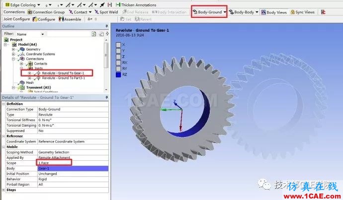 【干貨】ANSYS Workbench齒輪瞬態(tài)動力學(xué)仿真ansys仿真分析圖片3