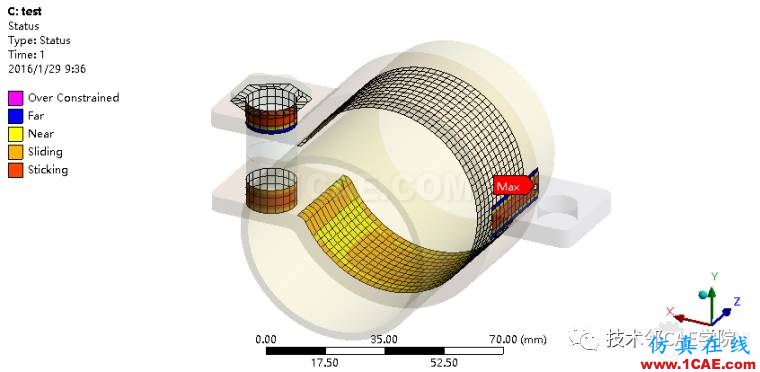 【干貨】ANSYS workbench接觸問(wèn)題案例——卡箍連接ansys workbanch圖片12