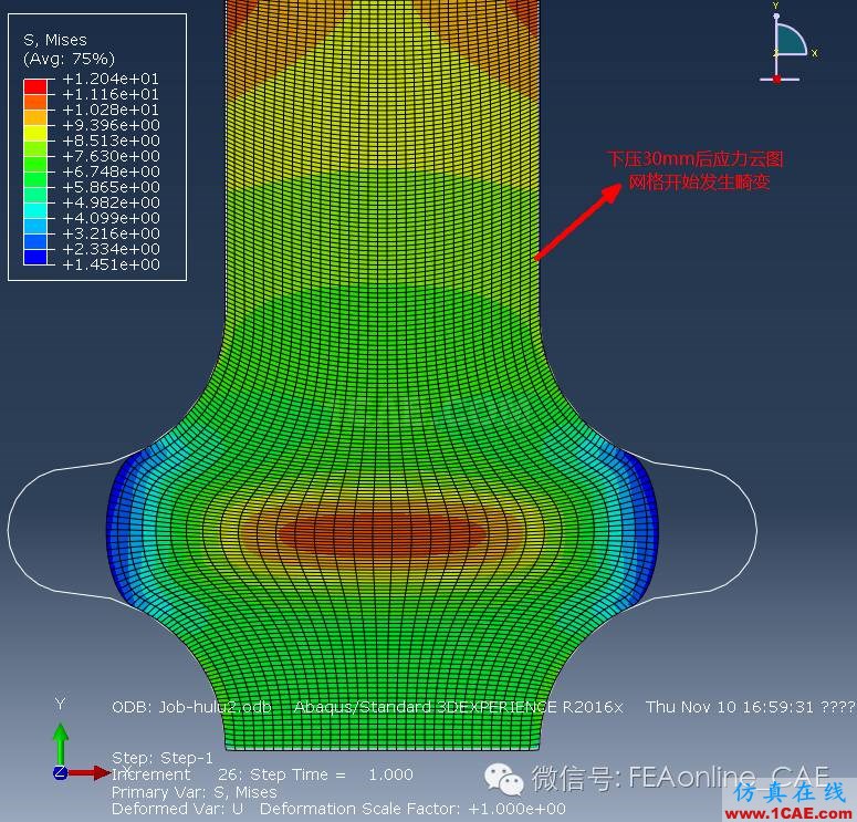 解決橡膠大變形網(wǎng)格畸變，ABAQUS有絕招（下）abaqus有限元圖片4