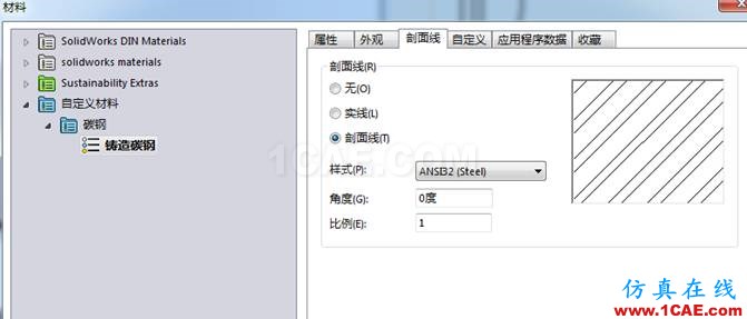 你在新增SOLIDWORKS材質(zhì)時(shí)有注意外觀和剖面線嗎? | 操作技巧solidworks simulation技術(shù)圖片3