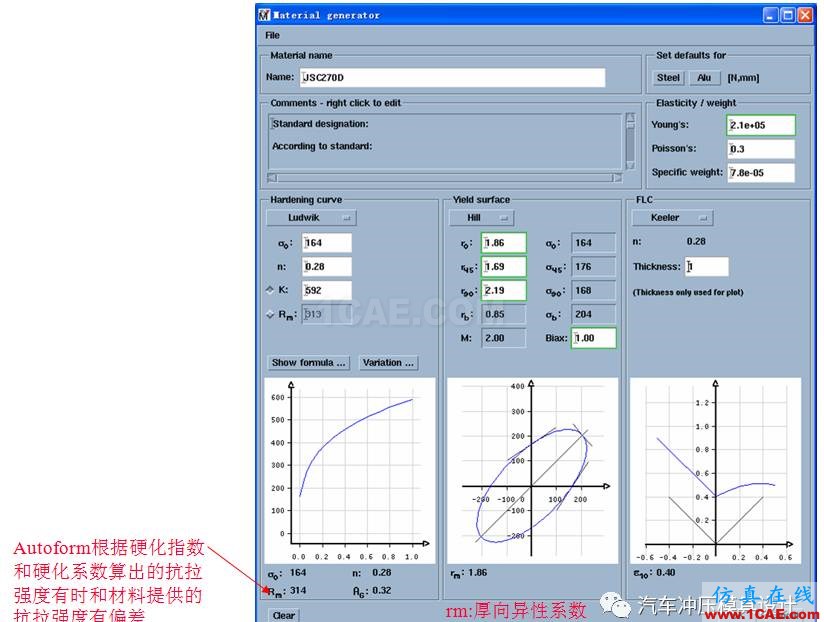 autoform材料創(chuàng)建與設(shè)置autoform分析案例圖片3