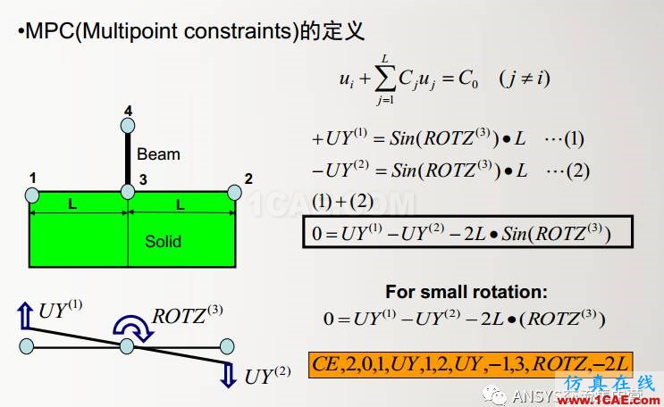 ansys技術專題之 多點約束（MPC）ansys培訓的效果圖片3