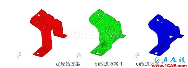 動(dòng)力總成懸置支架振動(dòng)噪聲設(shè)計(jì)中的CAE仿真應(yīng)用hypermesh分析案例圖片5