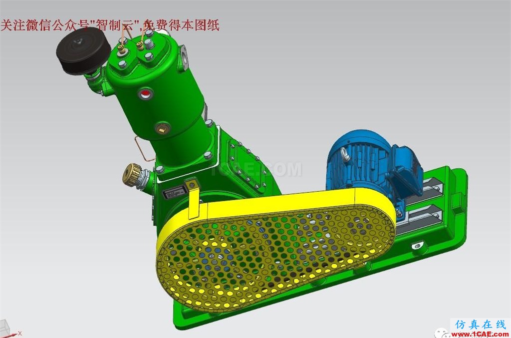 【工程機械】電動空氣壓縮機3D模型 UG(NX)設(shè)計 空壓機數(shù)模ug設(shè)計圖片2