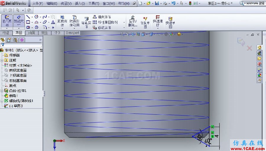 SOLIDWORKS 螺紋的幾種繪制方法 | 使用技巧solidworks仿真分析圖片11