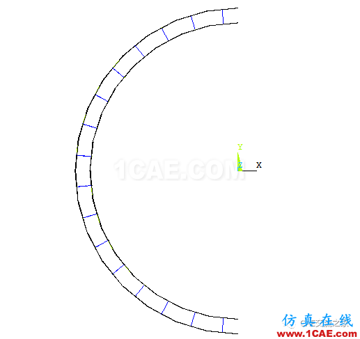 地基沉降下管道的有限元應力分析ansys workbanch圖片5