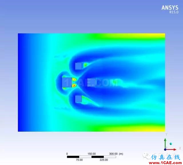 fluent城市建筑流體分析案例，氣流，風(fēng)，和霧霾fluent結(jié)果圖片6